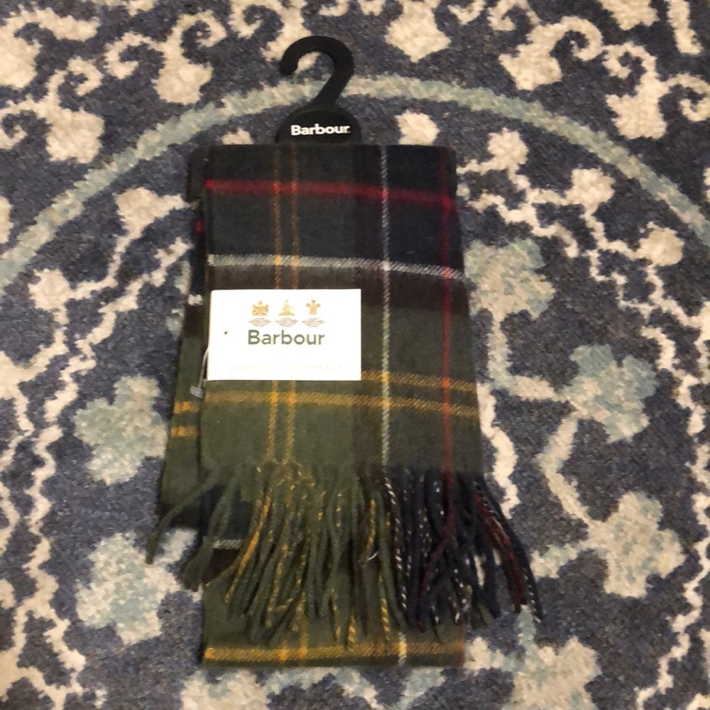 Barbour Lambswool & Cashmere Tartan Scarf
